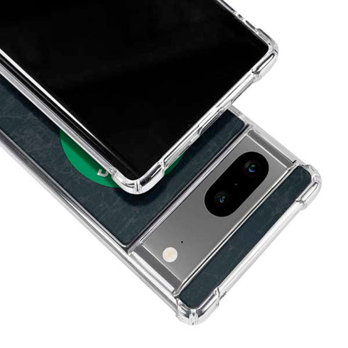 NBA Boston Celtics Black Secondary Logo Google Pixel 7a Clear Case